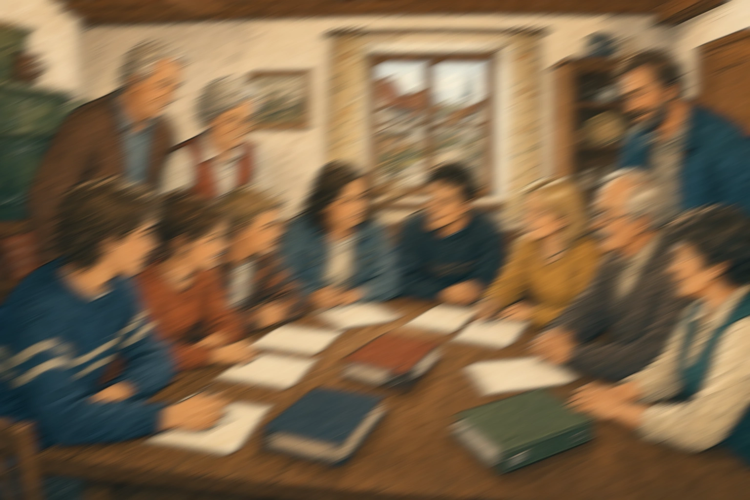 Illustration der Gründung des Fördervereins im Jahr 1997
